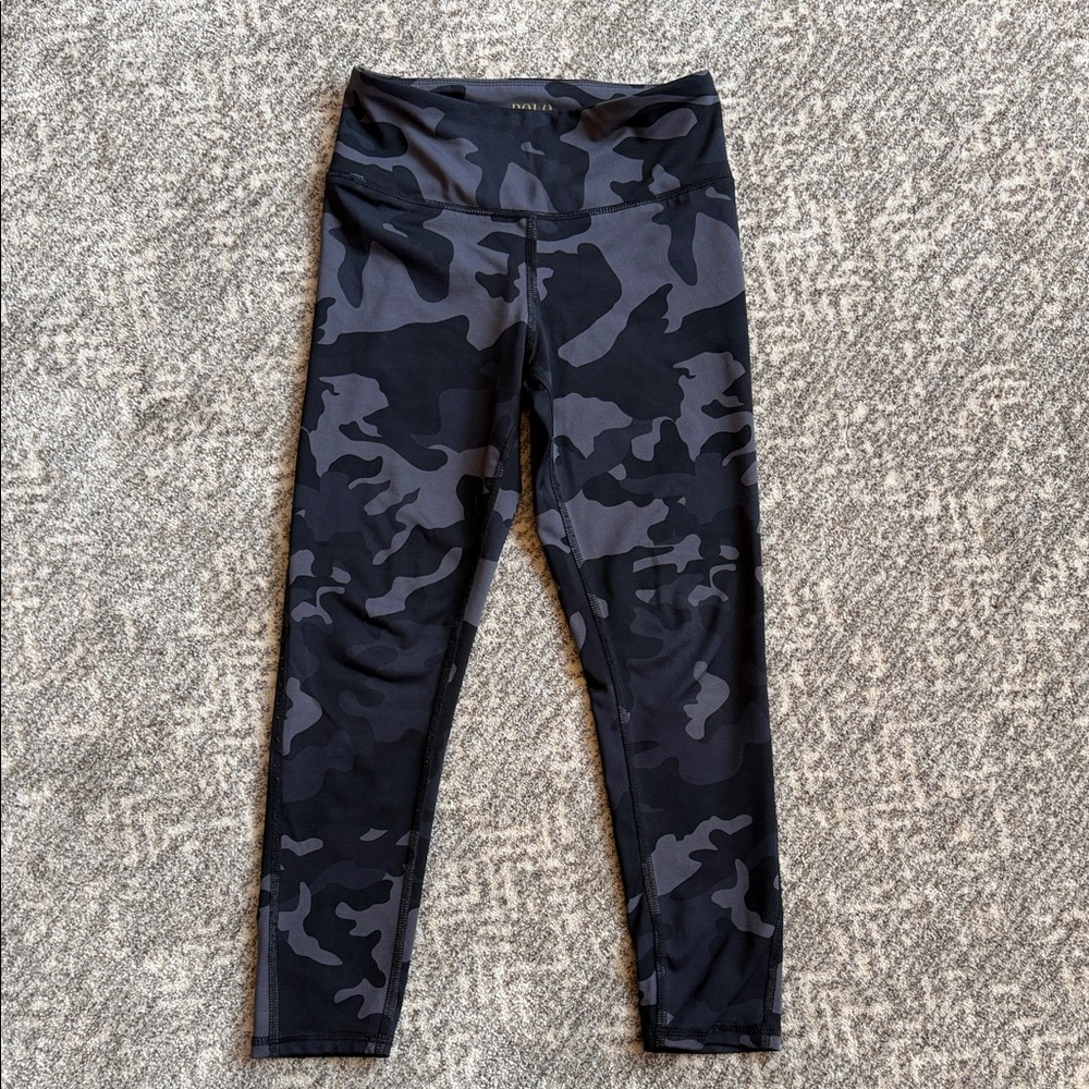Polo by Ralph Lauren Black and Gray Camouflage Leggings, kids